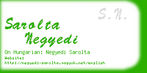 sarolta negyedi business card